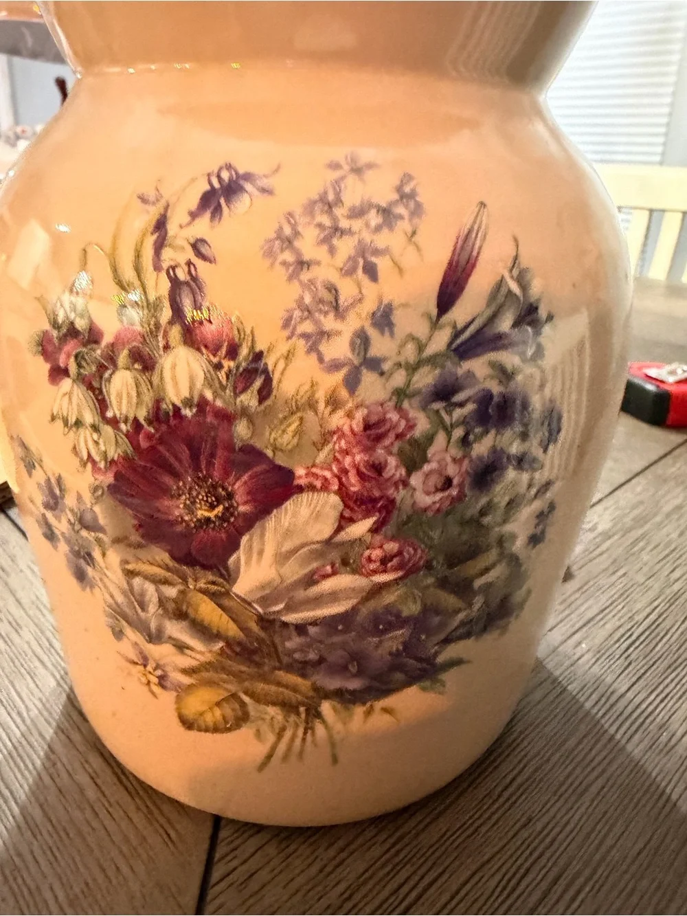 Vintage Home & Garden party Ceramic Floral Kitchen Canister